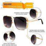 Trendy Vintage Metal Aviator Sunglasses B2894
