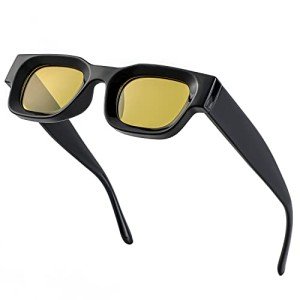 Thick Square Frame Polarized Sunglasses for All