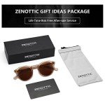 ZENOTTIC Vintage Round Polarized UV400 Sunglasses