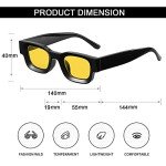 Thick Square Frame Polarized Sunglasses for All