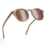 ZENOTTIC Vintage Round Polarized UV400 Sunglasses