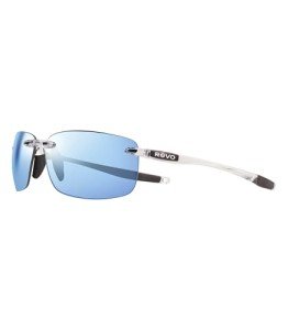 Revo Descend N Polarized UV Sunglasses - Rimless Blue Lens