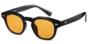 Unisex Vintage Round Tinted Sunglasses 46mm