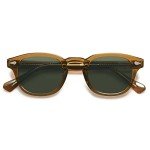 Retro Round Sunglasses for Men and Women - Olive Green