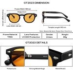 Unisex Vintage Round Tinted Sunglasses 46mm