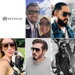 AEVOGUE Men's Alloy Big Frame Sunglasses