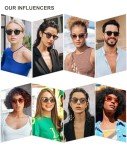 Retro Round Sunglasses for Men and Women - Olive Green