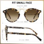 CARFIA Polarized Retro Sunglasses for Small Faces
