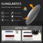 AEVOGUE Men's Alloy Big Frame Sunglasses