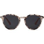 SOJOS Retro Round Polarized Sunglasses - Beige Tortoise
