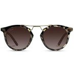Polarized Round Vintage Women's Sunglasses - Beige Tortoise