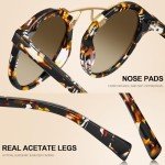CARFIA Polarized Retro Sunglasses for Small Faces