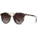 Polarized Round Vintage Women's Sunglasses - Beige Tortoise