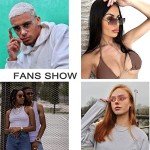 Rimless Rectangle Sunglasses for Men and Women