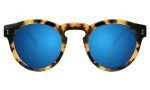 Illesteva Leonard Tortoise Blue Mirror Sunglasses