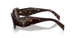 Prada Tortoise Rectangle Sunglasses with Brown Lens