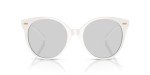 Versace Women's White Frame Sunglasses with Grey Lenses