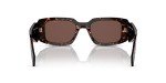 Prada Tortoise Rectangle Sunglasses with Brown Lens