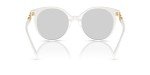 Versace Women's White Frame Sunglasses with Grey Lenses