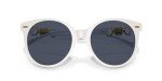 Versace Women's White Frame Sunglasses with Grey Lenses