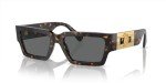 Versace Havana Frame Sunglasses with Dark Grey Lenses