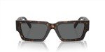 Versace Havana Frame Sunglasses with Dark Grey Lenses