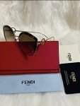 Fendi Butterfly Sunglasses in Gold/Brown 58mm