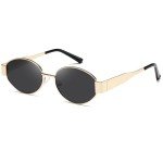 Kimorn Retro Oval Sunglasses - Classic UV400 Shades