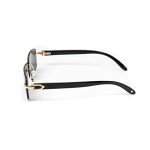 Vintage 90's Gold Rimless Black Sunglasses