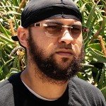 Trendy Rimless Gold Frame Gradient Sunglasses