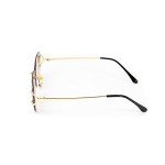 Gold Wire Frame Rimless Square Sunglasses for All