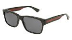 Gucci GG0340S Black Rectangular Sunglasses 58mm