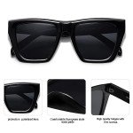 Trendy Oversized Square Polarized Sunglasses for Women