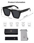 Trendy Oversized Square Polarized Sunglasses for Women