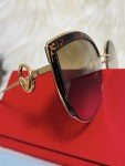 Fendi Butterfly Sunglasses in Gold/Brown 58mm