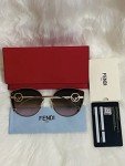 Fendi Butterfly Sunglasses in Gold/Brown 58mm