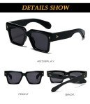 Trendy Black Square Frame Sunglasses для All