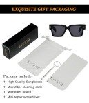 Trendy Black Square Frame Sunglasses для All