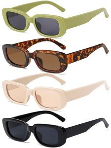 Trendy 90s Retro Square Sunglasses for Women