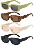 Trendy 90s Retro Square Sunglasses for Women
