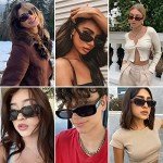 Trendy 90s Retro Square Sunglasses for Women