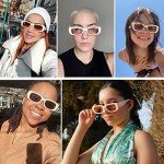 Trendy 90s Retro Square Sunglasses for Women