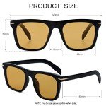 Trendy Square Sunglasses with UV400 Protection