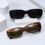 Trendy 90s Retro Square Sunglasses for Women