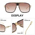 AEVOGUE Men's Punk Style Big Frame Sunglasses