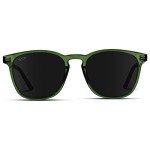 WearMe Pro Polarized Round Square Sunglasses - Green/Black