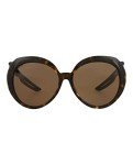 Balenciaga Oval Sunglasses in Havana Black Brown