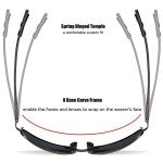 ZHILE Grey Polarized Rectangular Sunglasses UV400