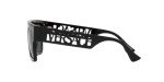 Versace Black Frame Sunglasses with Dark Grey Lenses