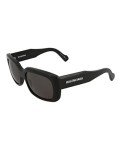Balenciaga Black Acetate Square Sunglasses for Everyday